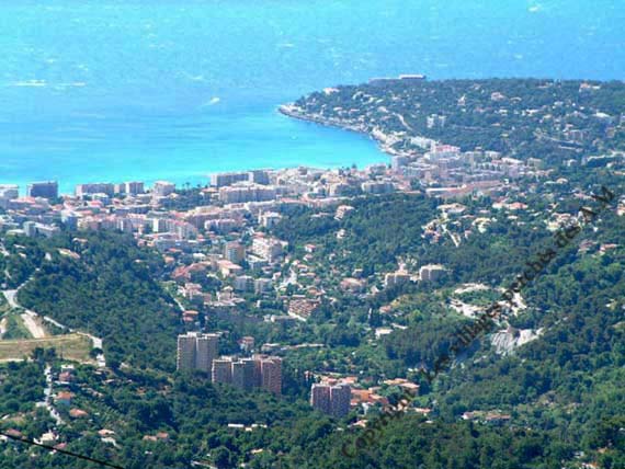 Menton vue de Sainte Agnes